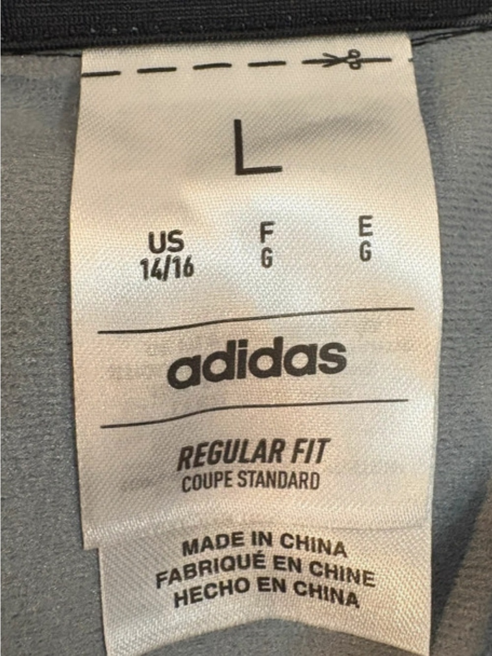 NWT ADIDAS Youth Large (14/16) Black & Gray Camo Lightweight Track Jacket - Picture 6 of 7